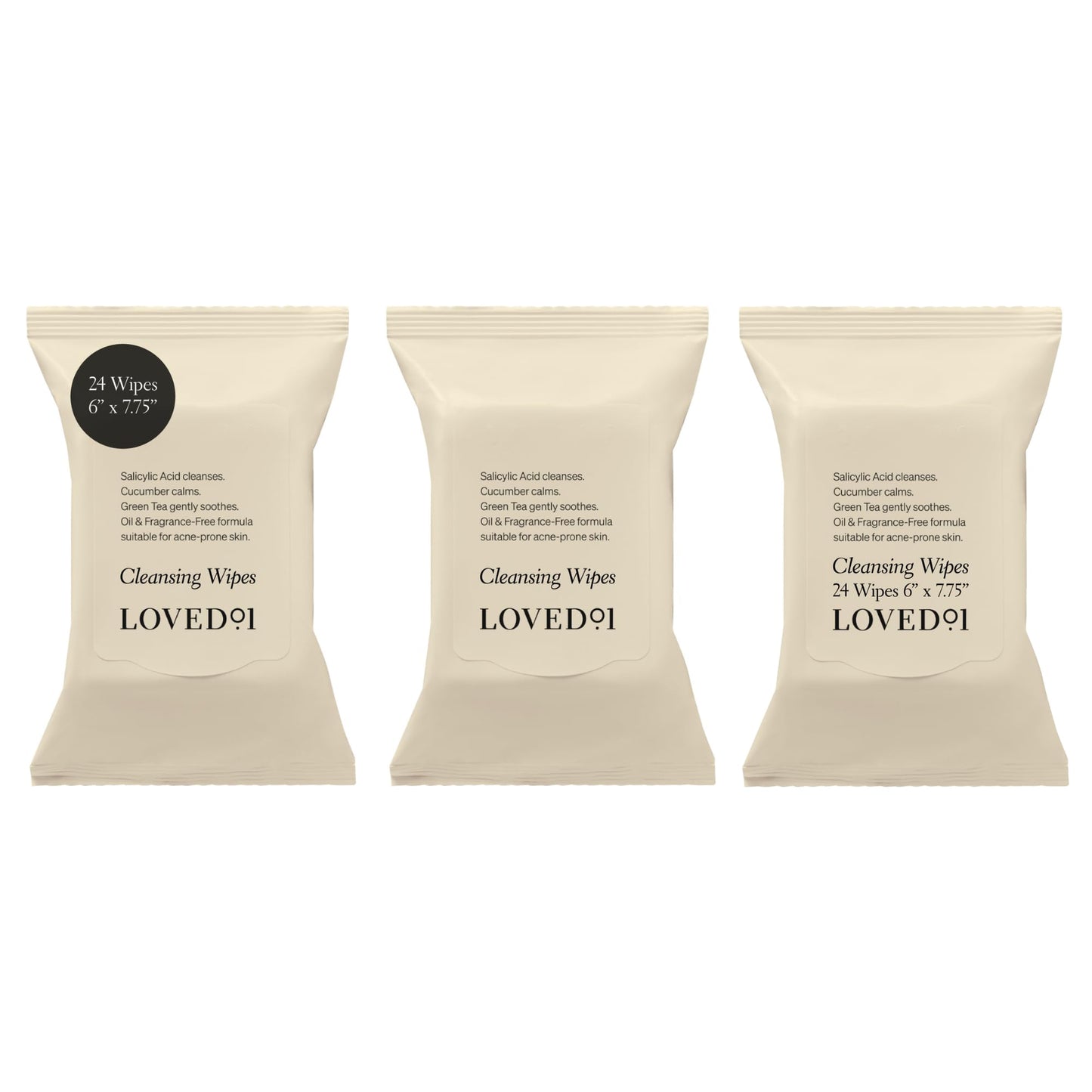 Face & Body Salicylic Acid Cleansing Wipes, John Legend Skincare, Oil & Fragrance-Free, No-Rinse, Suitable for Blemish-Prone Skin, 2-Pack (48 wipes)