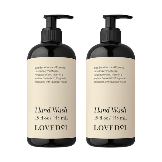Hand Wash, John Legend Skincare, Liquid Hand Soap, Gentle & Hydrating, Cruelty-Free, Formulated with Nourishing Oils & Soft Lavender, 2-Pack (15 oz each)