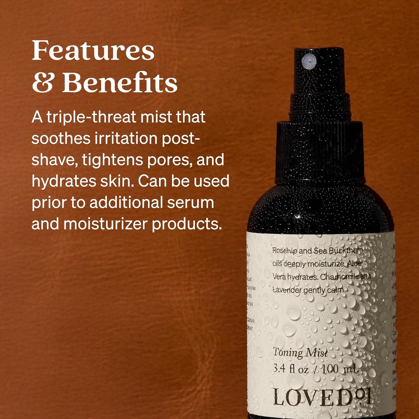 Face & Body Toning Mist, John Legend Skincare, Hydrating & Cleansing Serum, Moisturizing Spray, Alcohol-Free, Formulated with Witch Hazel & Aloe Vera, 2-Pack (3.4 oz each)